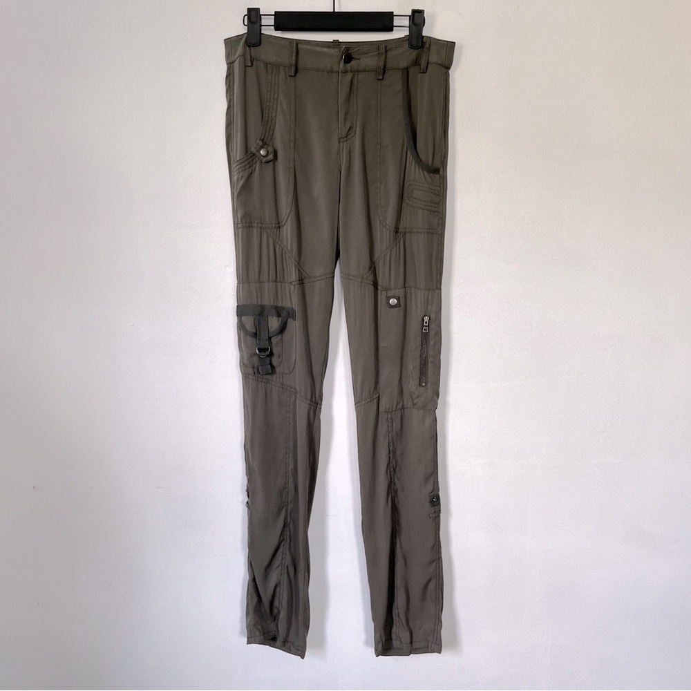 Go by Go Silk ICONIC Go Army Pant Redux size 2 Cargo Convertible Utility Olive